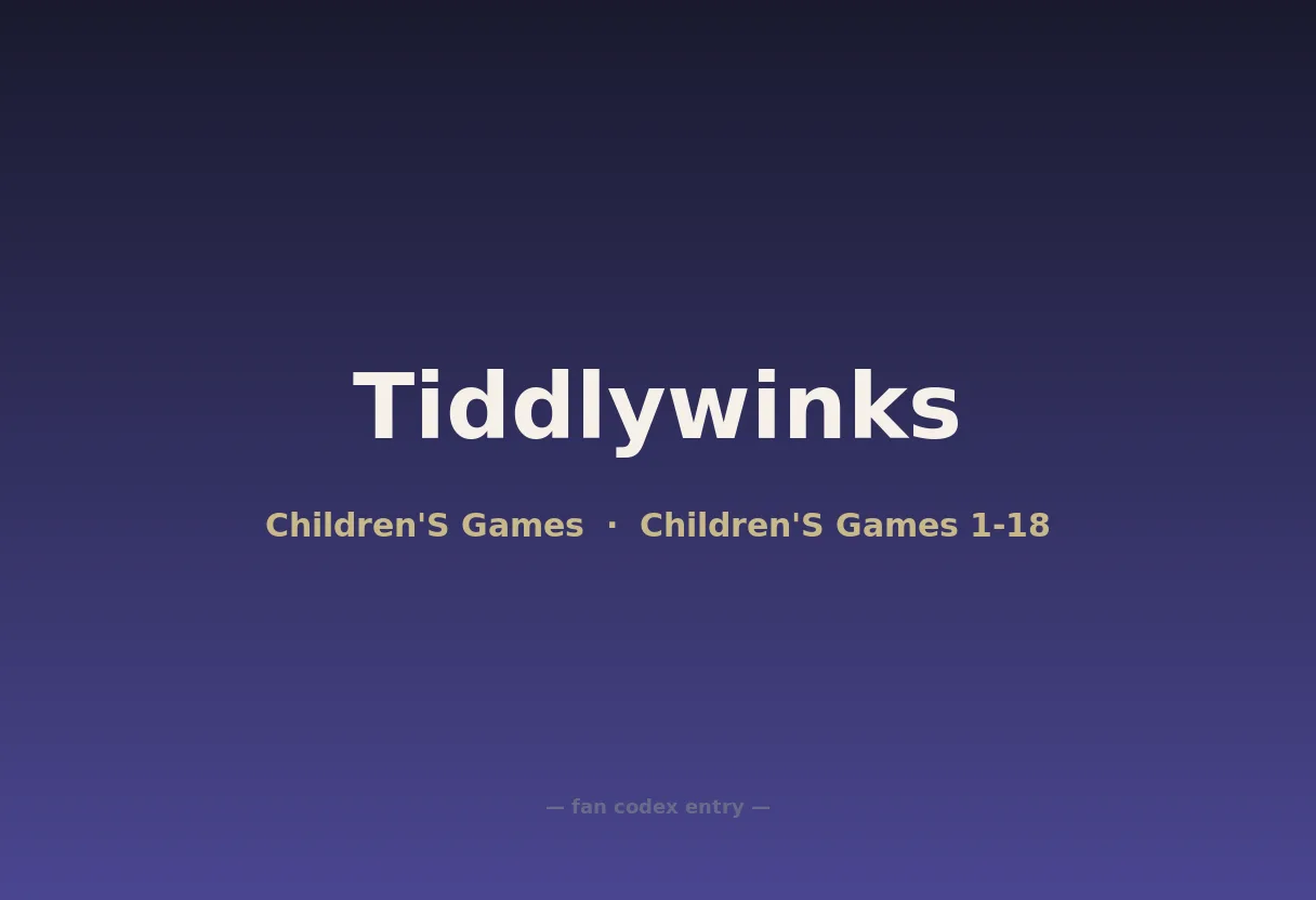 Tiddlywinks